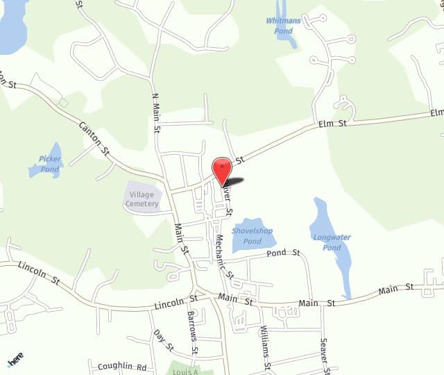 Location Map: 50 Oliver Street North Easton, MA 02356