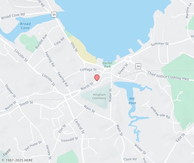 Location Map: 38 North Street Hingham, MA 02043